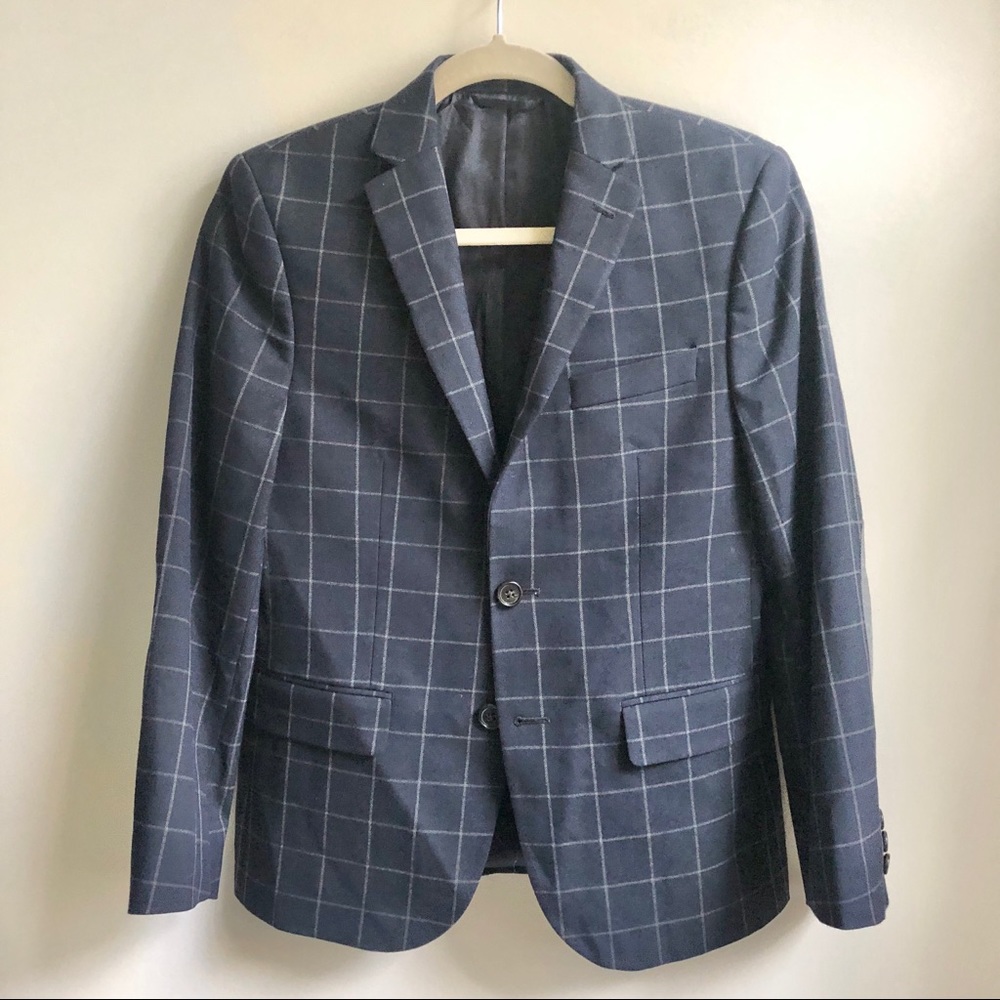 Ralph Lauren Elbow Patch Plaid Blazer Sports Coat